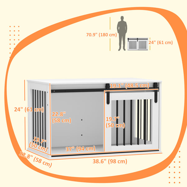 Meuble cage de 39 pouces, blanc