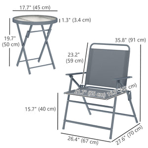 Ensemble bistro d'extérieur 3 pièces