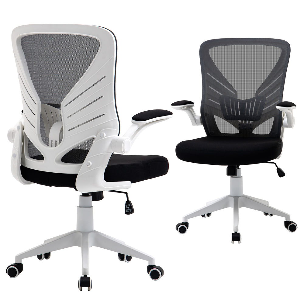 Swivel mesh office chair with lumbar support
