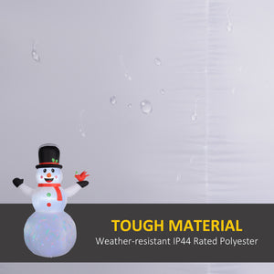 Bonhomme de neige gonflables de Noël de 12 pieds avec lumière LED rotative colorée