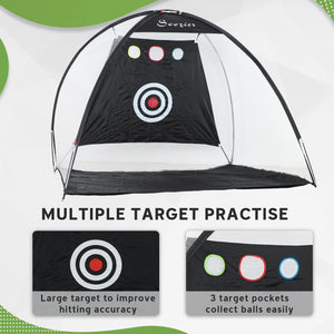 Filet d'entraînement de golf 10 x 6 pieds multi-cibles