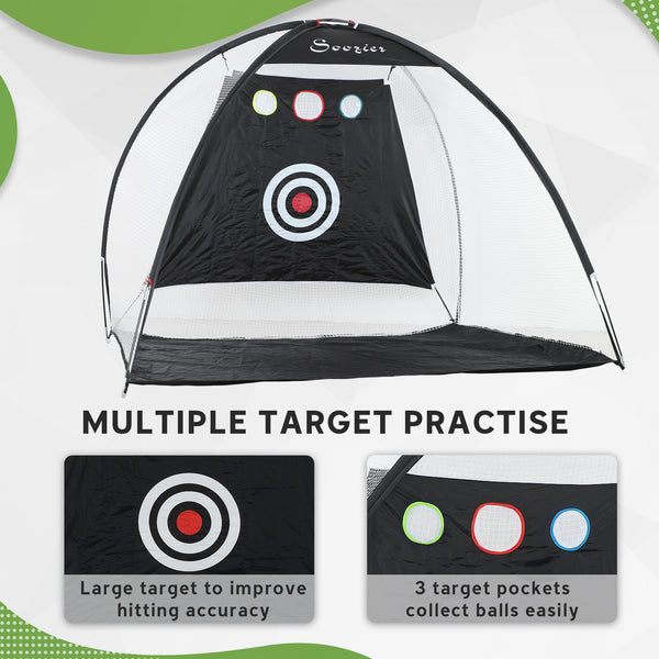 Filet d'entraînement de golf 10 x 6 pieds multi-cibles