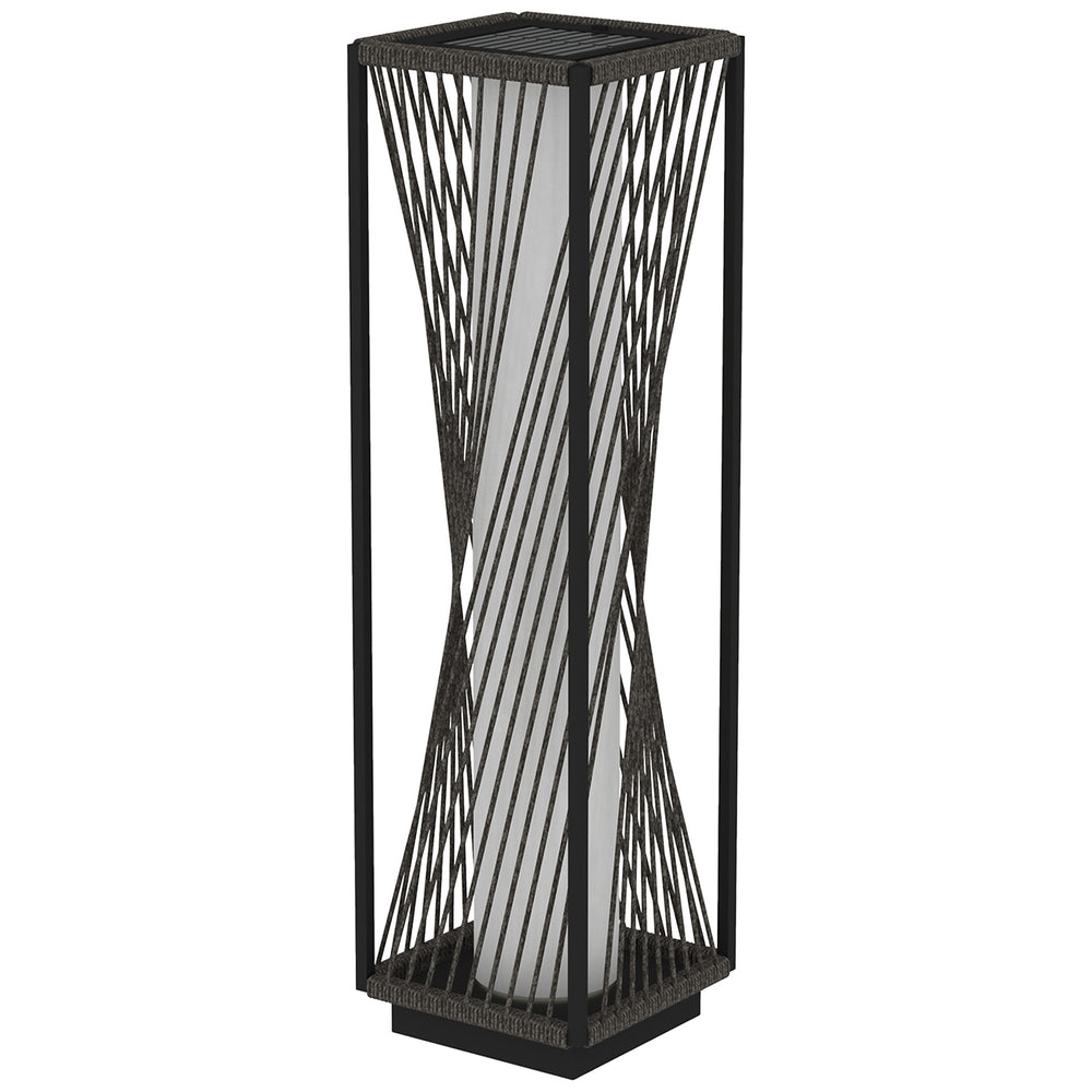 Lampe d'extérieur décorative avec LED marche/arrêt automatique, IP44, pour terrasse, porche, allée, gris