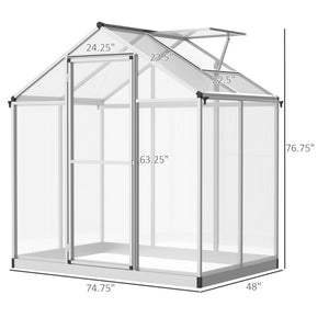 Serre de jardin avec panneaux en polycarbonate