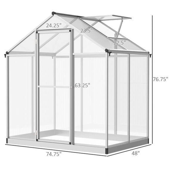 Serre de jardin avec panneaux en polycarbonate