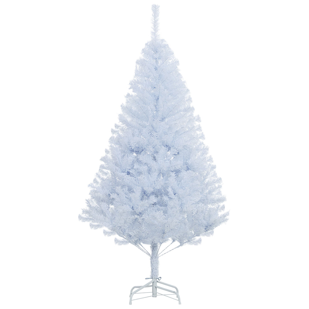 Sapin de Noël artificiel blanc de 5 pieds avec 536 branches