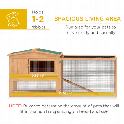 Clapier en bois pour lapins, cage, poulailler, habitat avec enclos