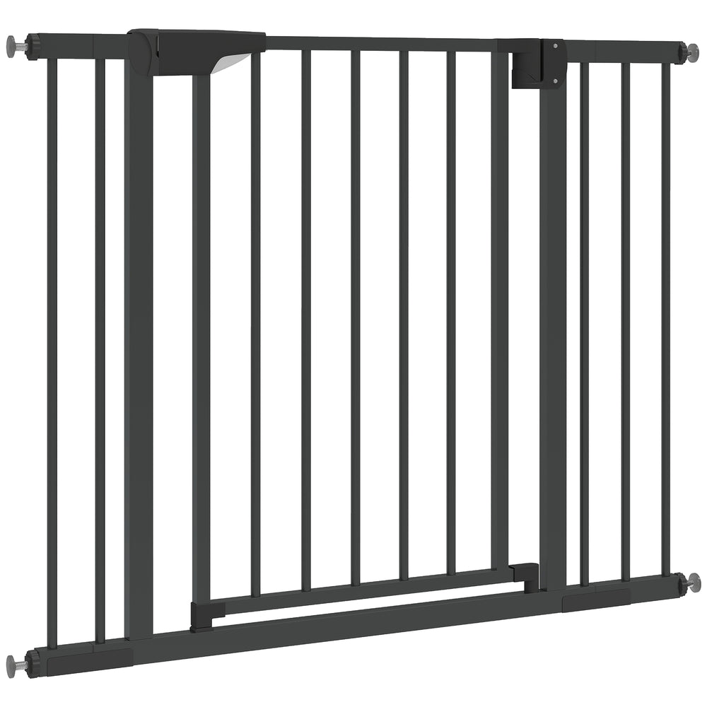 Barrière de sécurité avec fermeture automatique, noire