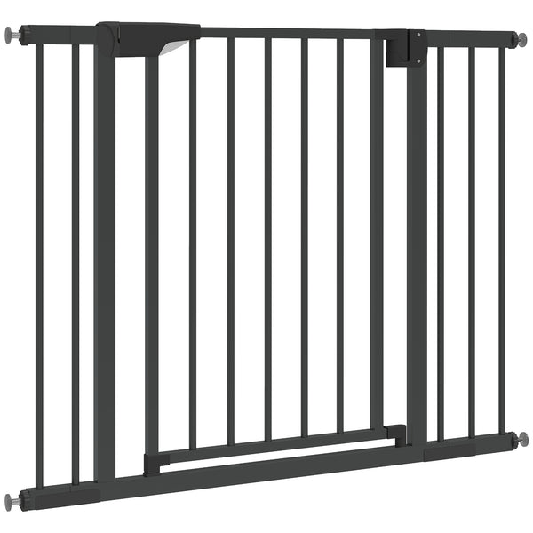 Barrière de sécurité avec fermeture automatique, noire