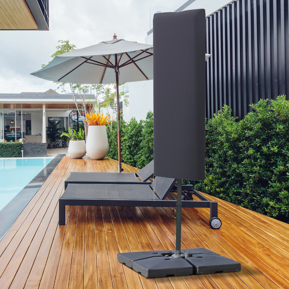 Housse de parasol, gris foncé