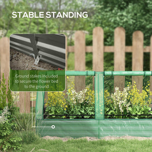 Jardinière surélevée en métal avec mini-serre intégrée