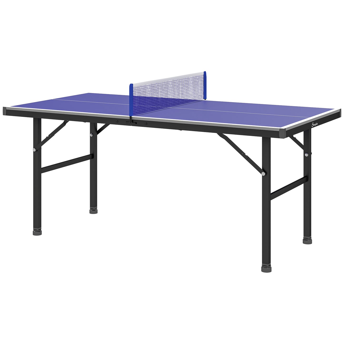 Table tennis table with professional folding top with adjustable legs and net for outdoor and indoor use,