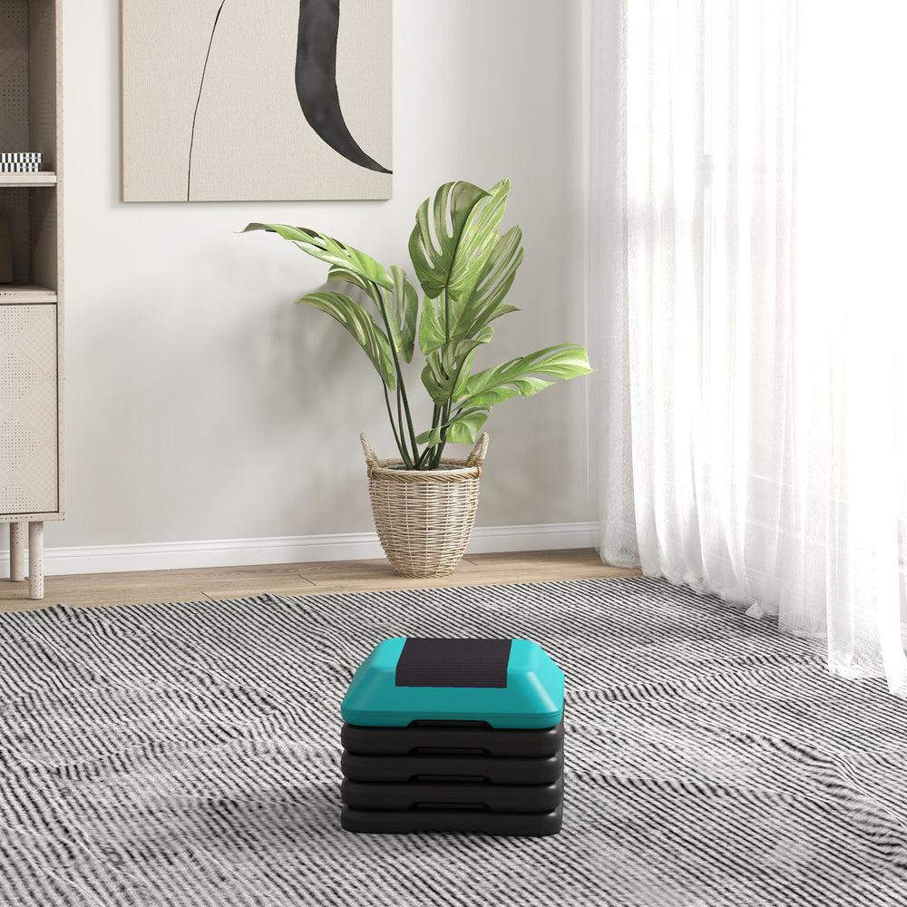 Stepper réglable en hauteur à 5 niveaux bleu