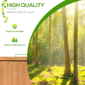 Arche de jardin avec 2 jardinières pliables, marron