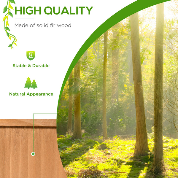 Arche de jardin avec 2 jardinières pliables, marron