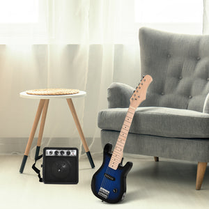 Guitare électrique 30 pouces pour enfant avec amplificateur 5 W
