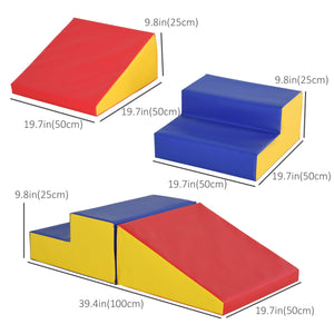 Ensemble de jeu souple 2 pièces pour grimper et ramper - multicolore