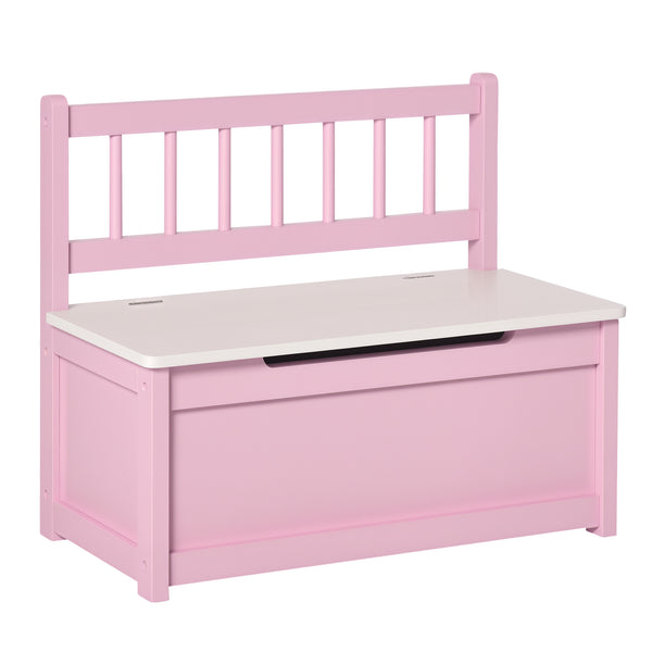 2 in 1 Children's Toy Storage Box, Pink