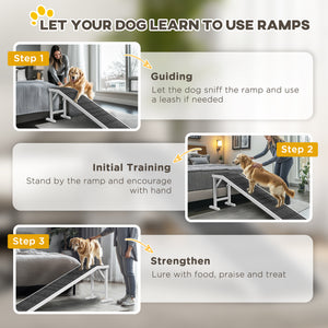 Pet ramp with anti-slip mat