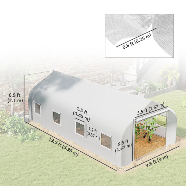 20x10 outdoor greenhouse for seedlings