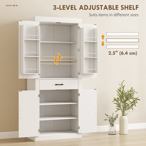 Meuble de rangement style campagnard avec 4 portes de grange, blanc