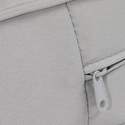 Coussins de chaise de patio épais et profonds pour siège d'extérieur avec coussin de dossier, gris clair