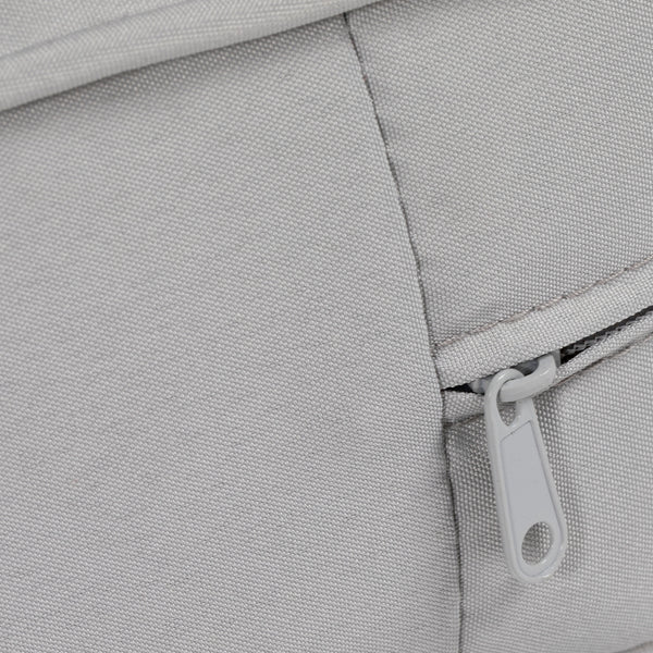 Coussins de chaise de patio épais et profonds pour siège d'extérieur avec coussin de dossier, gris clair
