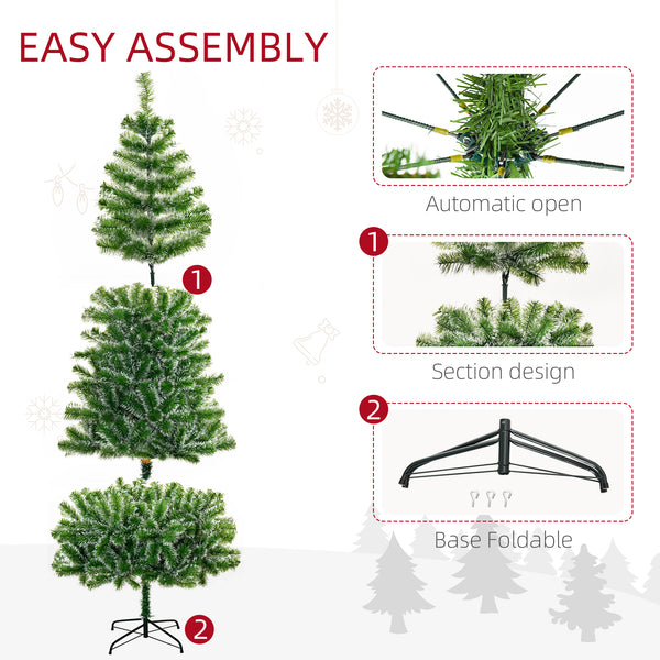 Sapin de Noël artificiel classique de 7 pieds vert