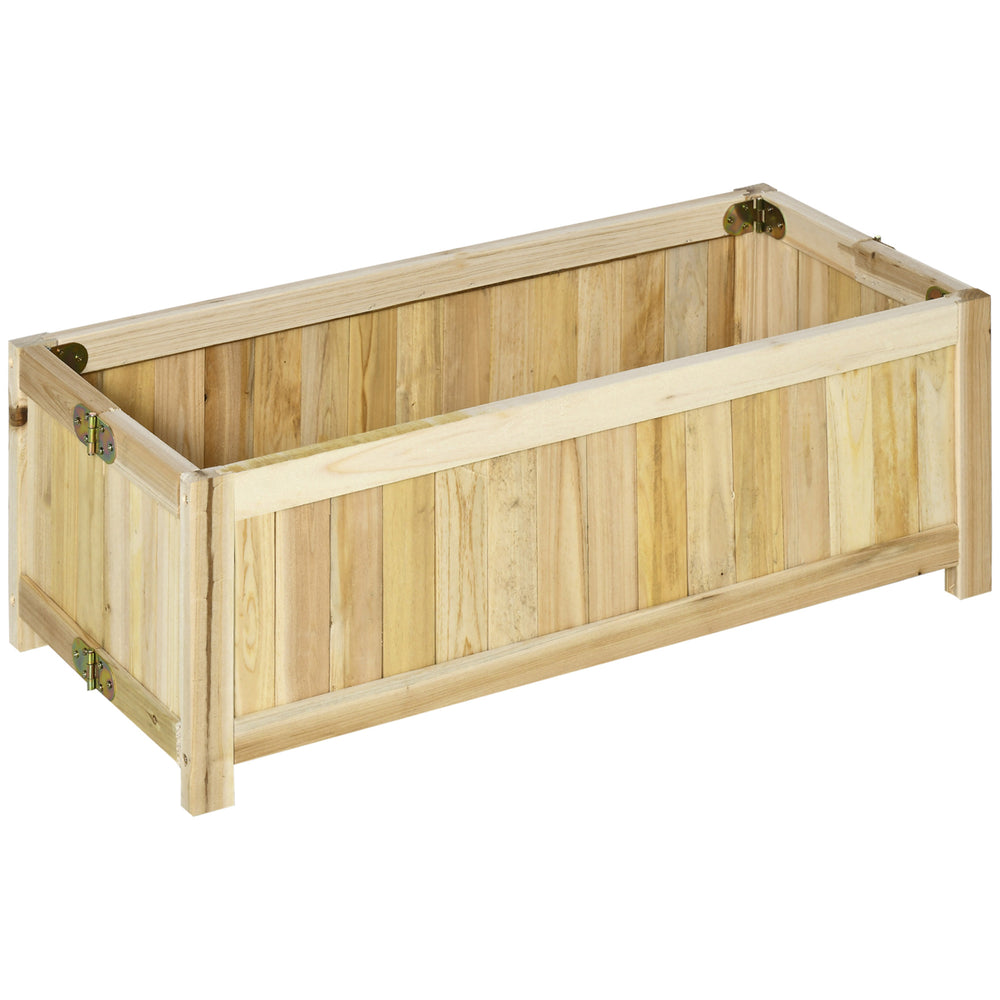 Jardinière surélevée pliable en bois pour jardin et terrasse