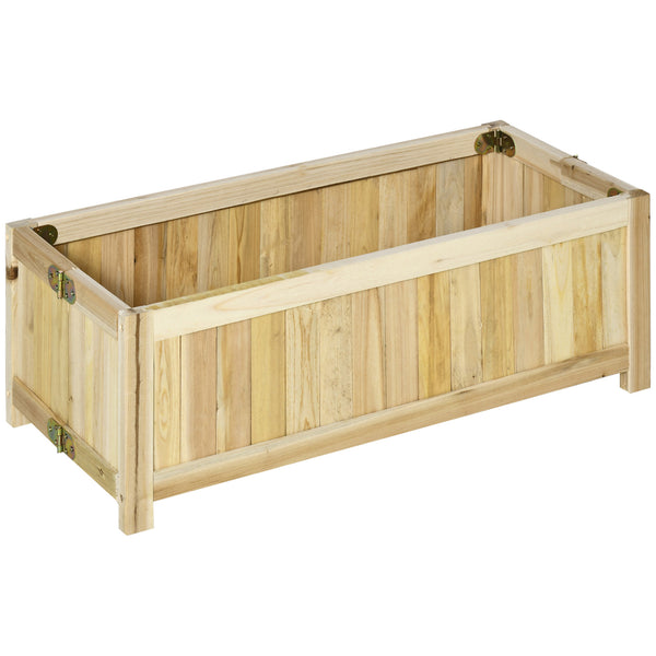 Jardinière surélevée pliable en bois pour jardin et terrasse
