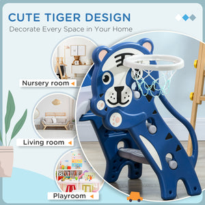 Toboggan 3 en 1 pour tout-petits, de 18 à 36 mois, bleu