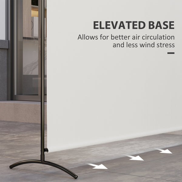 Paravent à panneau unique, protection UV30+, beige