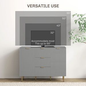 Meuble de rangement de cuisine moderne avec 3 tiroirs et étagères réglables, gris