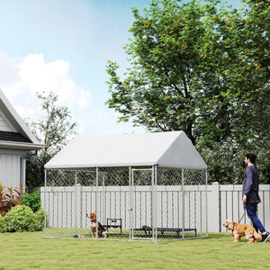 Enclos extérieur robuste en acier galvanisé avec toit étanche