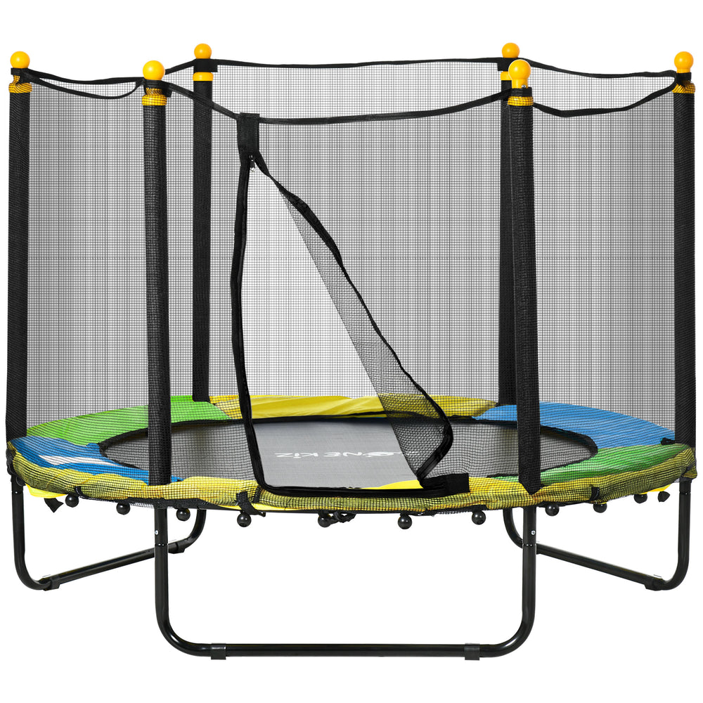 4.6-foot trampoline with safety net