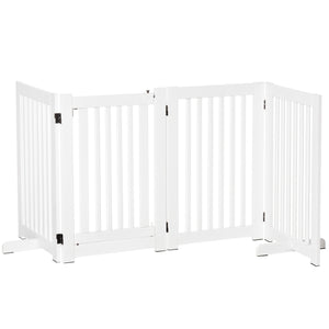 Barrière de sécurité en bois autoportante avec porte ouvrante