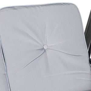 Balancelle 2 places avec auvent réglable, grise