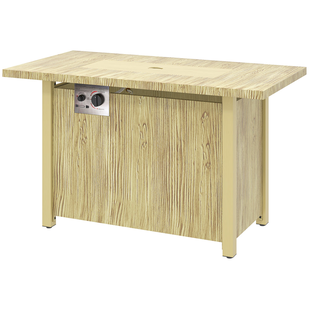 Table de foyer d'extérieur au propane de 43 po (50 000 BTU) avec housse imperméable