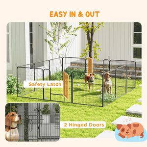 Dog park with gate and 12 panels