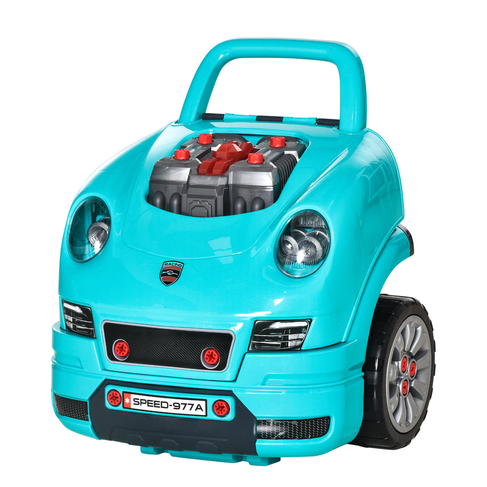 Ensemble de jeu d'entretien automobile, bleu