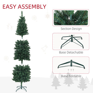 Sapin de Noël artificiel de 6 pieds de haut avec 479 branches et base en acier