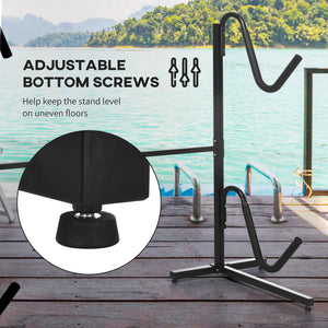 Support de rangement autoportant pour kayaks