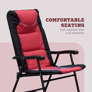 3-piece folding bistro set with rocking chairs