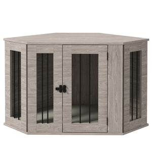 Meuble cage de 41 pouces avec coussin, couleur noyer brun