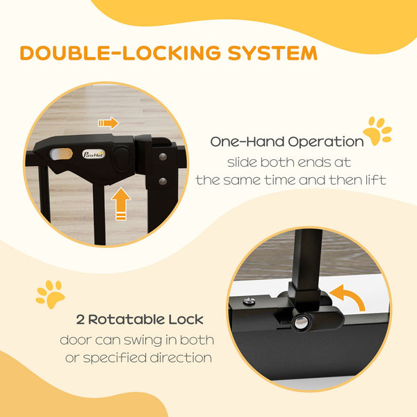 Barrière pour animaux de compagnie, noire