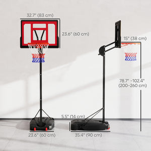 Panier de basket pour enfants, filet de basket avec sac de lestage