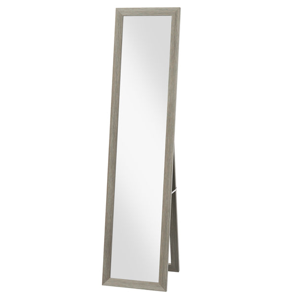 Miroir pleine longueur sur pied, gris