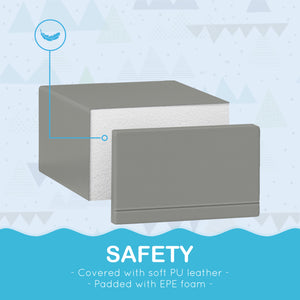 Ensemble de jeu 2 pièces en mousse pour enfants, gris clair