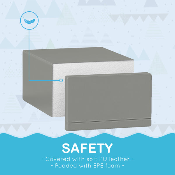 Ensemble de jeu 2 pièces en mousse pour enfants, gris clair