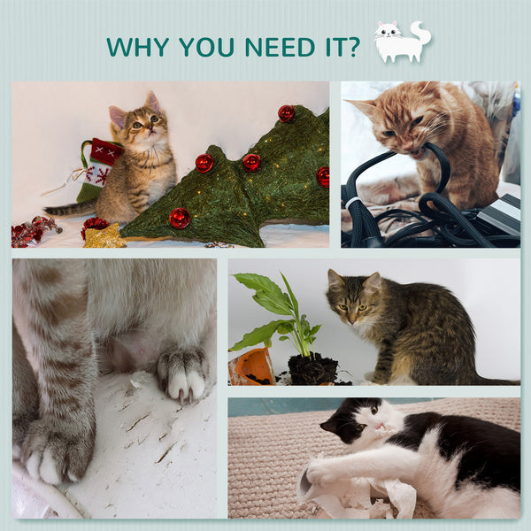 Arbre à chat mural avec 4 plateformes et 3 griffoirs, gris clair